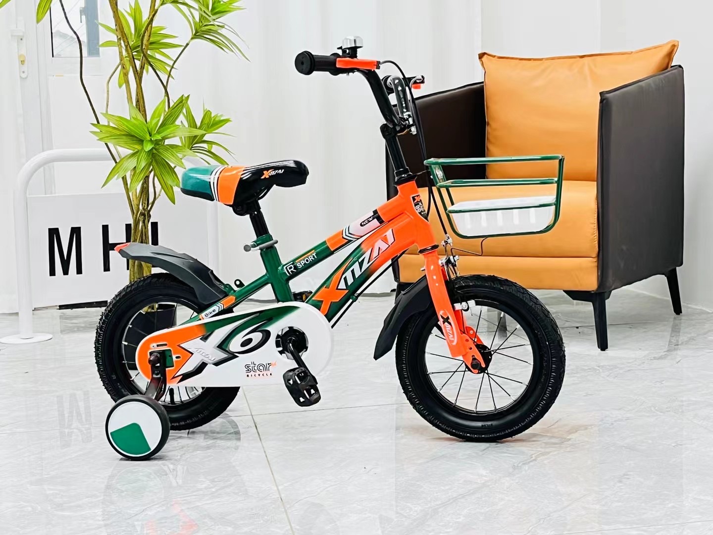 Hot Selling Steel Frame   Inch Kids Bicycle Single Speed Children City Bike With Basket